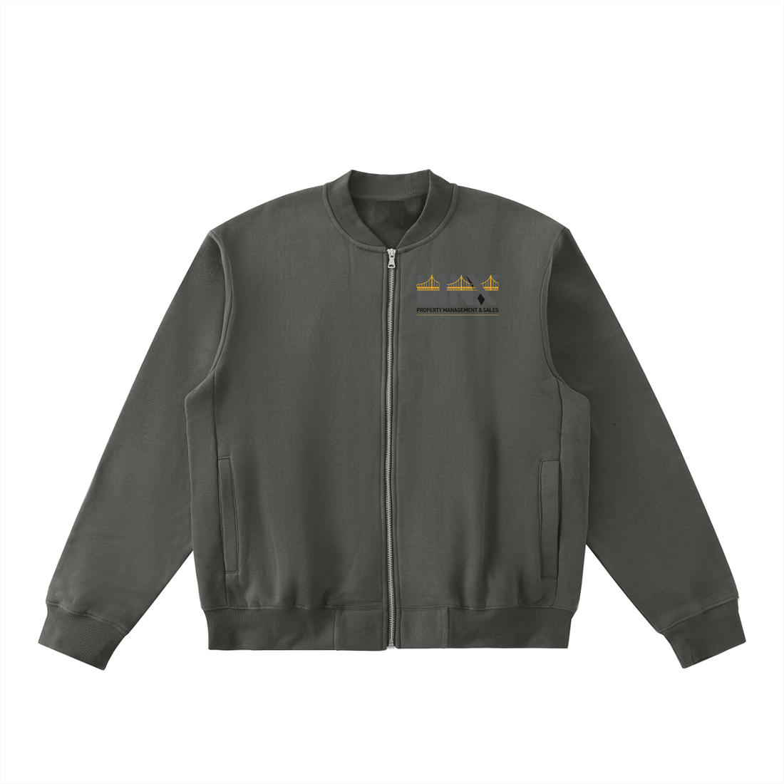 Essential Zip-Up Fleeced Varsity Jacket - Made Aware Apparel™