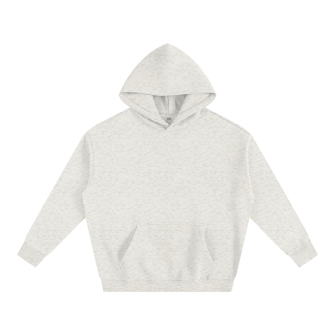 Light gray hoodie on a white background